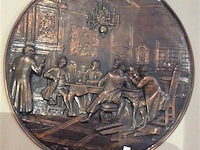 Grote koperen plaat - afbeelding 1 van  3