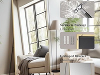 Grote lichaamsspiegel 179 x 65 cm goudkleurige rand - afbeelding 2 van  3