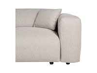 Grote linker hoek bank in beige heidestof van maison céphy - afbeelding 4 van  7