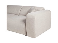 Grote linker hoek bank in beige heidestof van maison céphy - afbeelding 5 van  7