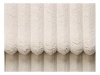 Grote linker hoek bank in beige ribfluwelen ribfluwelen - afbeelding 6 van  6