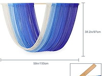 Grote macramé wanddecoratie - afbeelding 2 van  2