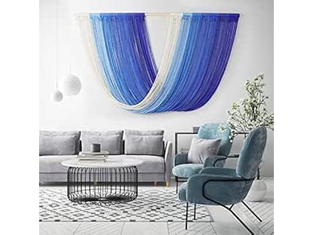 Grote macramé wanddecoratie - afbeelding 1 van  2