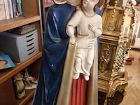 Grote madonna met kind, gesigneerd, hoogte 54cm - afbeelding 1 van  3