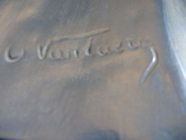 Grote madonna met kind, gesigneerd, hoogte 54cm - afbeelding 2 van  3