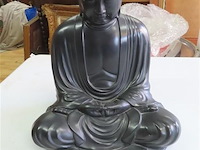 Grote metalen buddha gemarkeerd - afbeelding 1 van  5