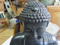 Grote metalen buddha gemarkeerd - afbeelding 2 van  5