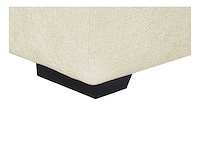 Grote panoramische hoekbank van beige stof met textuur - afbeelding 8 van  10