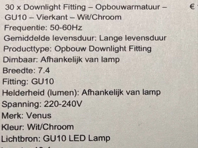 Grote partij aan diverse inbouwspots - afbeelding 5 van  25