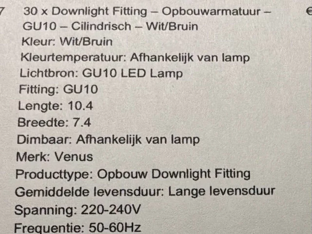 Grote partij aan diverse inbouwspots - afbeelding 7 van  25