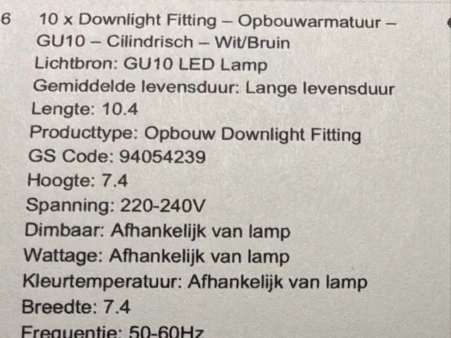 Grote partij aan diverse inbouwspots - afbeelding 6 van  25