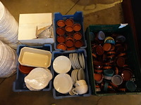 Grote partij borden/porselein - afbeelding 3 van  8