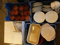 Grote partij borden/porselein - afbeelding 5 van  8