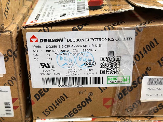 Grote partij degson pcb klemmen / printconnectoren nieuw (diverse types) - afbeelding 11 van  12