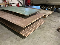 Grote partij divers bouwhout/platen - afbeelding 13 van  16