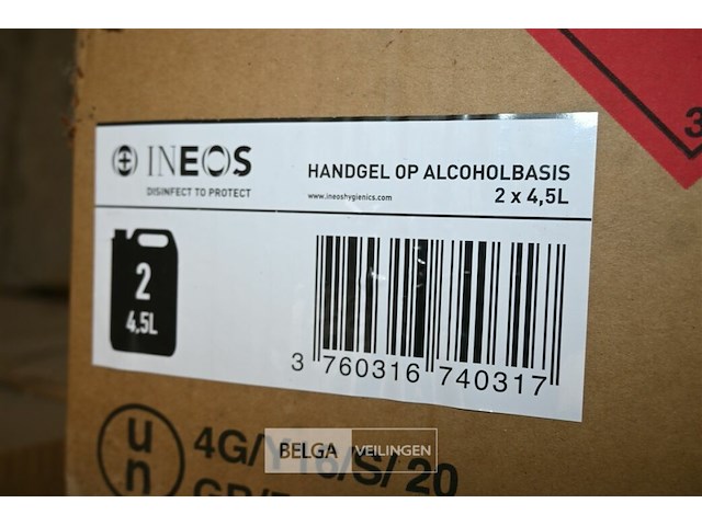 Grote partij diverse alcohol handgel - afbeelding 7 van  7