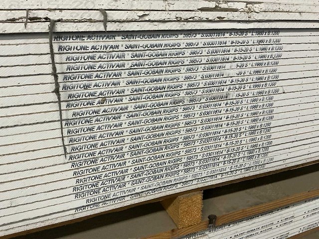 Grote partij diverse gipsplaten - afbeelding 2 van  2