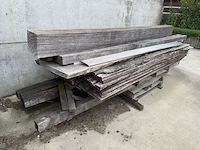 Grote partij (eik-)hout - planken, latten, profielen, plaatmateriaal