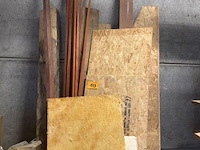 Grote partij (eik-)hout - planken, latten, profielen, plaatmateriaal - afbeelding 42 van  44