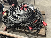 Grote partij electro kabel met stekkers - afbeelding 2 van  3