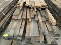 Grote partij houten planken en balken