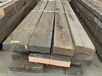 Grote partij houten planken en balken