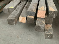 Grote partij houten planken en balken - afbeelding 1 van  2