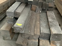 Grote partij houten planken en balken - afbeelding 1 van  2
