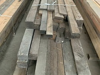 Grote partij houten planken en balken - afbeelding 2 van  2