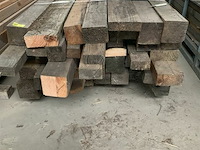 Grote partij houten planken en balken - afbeelding 1 van  2