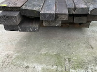 Grote partij houten planken en balken - afbeelding 1 van  2