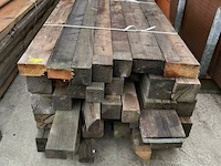 Grote partij houten planken en balken - afbeelding 2 van  2