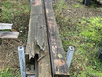 Grote partij houten planken en balken - afbeelding 1 van  1