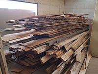 Grote partij houten planken