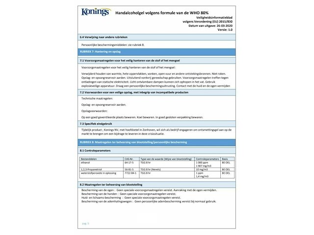 Grote partij konings handalcoholgel - afbeelding 6 van  19