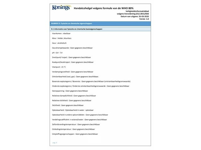 Grote partij konings handalcoholgel - afbeelding 7 van  19