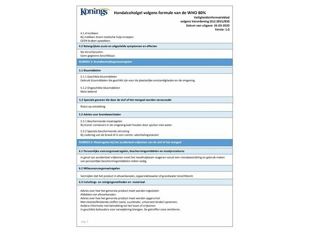 Grote partij konings handalcoholgel - afbeelding 19 van  19