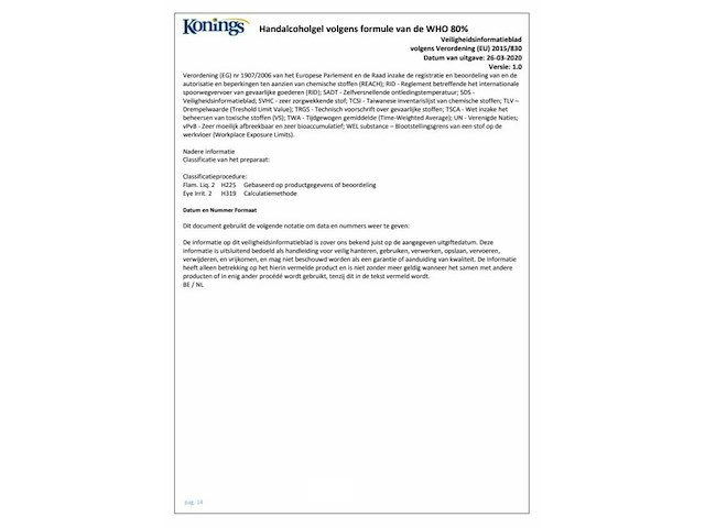 Grote partij konings handalcoholgel - afbeelding 13 van  18