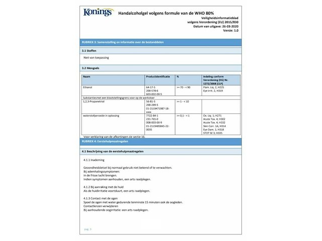 Grote partij konings handalcoholgel - afbeelding 16 van  18