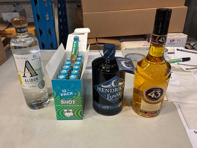 Grote partij likeur en gin - afbeelding 1 van  5