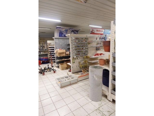 Grote partij metalen winkelrekken - afbeelding 5 van  10