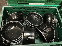 Grote partij mosselkommen en deksels - afbeelding 7 van  8