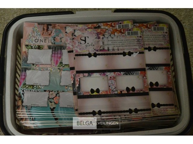 Grote partij schooletiketten (ideaal voor strooigoed carnaval) - afbeelding 3 van  3