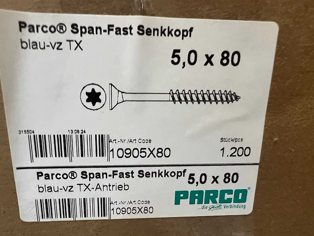 Grote partij schroeven 32400 stuks halve pallet - afbeelding 8 van  10