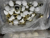 Grote partij witte kerst- en winterdecoratie, diverse soorten - afbeelding 11 van  26
