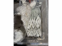 Grote partij witte kerst- en winterdecoratie, diverse soorten - afbeelding 5 van  26