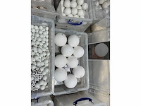 Grote partij witte kerst- en winterdecoratie, diverse soorten - afbeelding 26 van  26