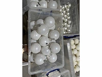 Grote partij witte kerst- en winterdecoratie, diverse soorten - afbeelding 13 van  26
