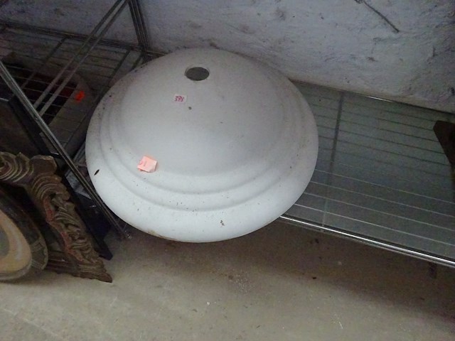 Grote plafonnier in glas diameter 58cm - afbeelding 1 van  1