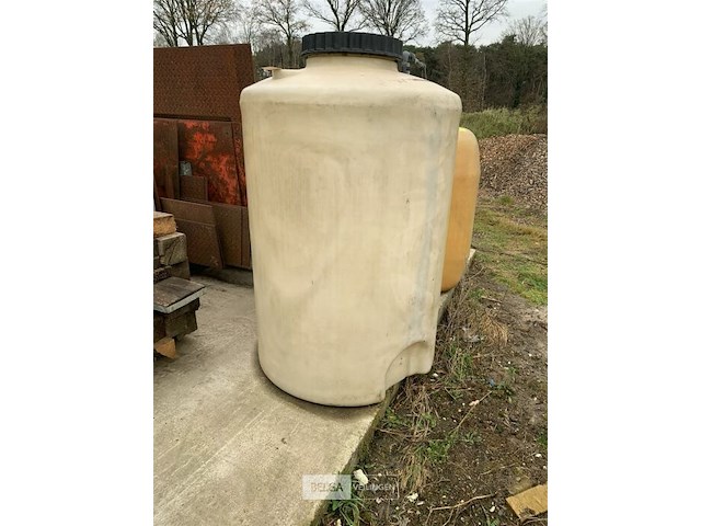 Grote pvc ton met deksel - afbeelding 1 van  2